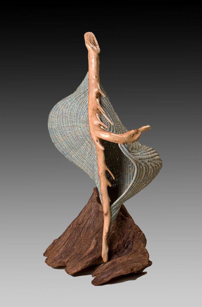 Tidal Arabesque woven sculpture by Deborah Smith