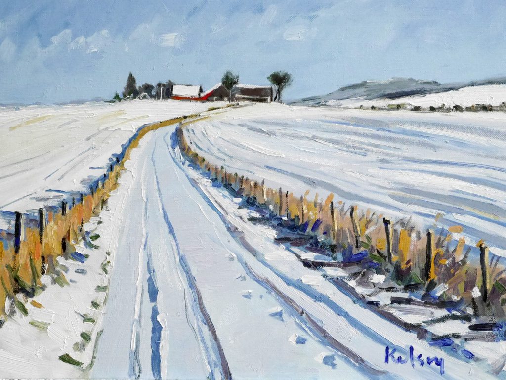 Farm Lane, Winter,