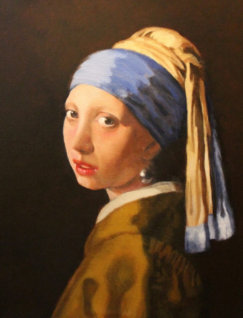Copy After Vermeer, 40x50cm, Oil on canvas
