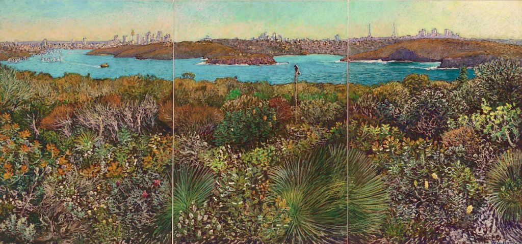 Harbour View over a Thousand Flowers 59cm x 126cm